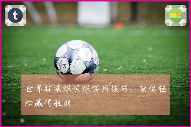 世界杯滚球买球实用技巧，助你轻松赢得胜利